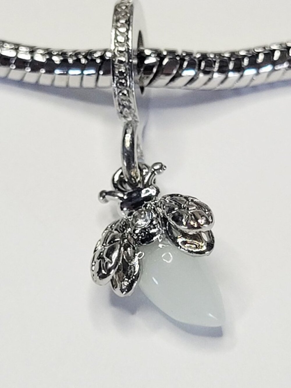 NWT Glow In The Dark Firefly Charm Dangle For Pandora Charm Bracelets Amazing! - Picture 2 of 5